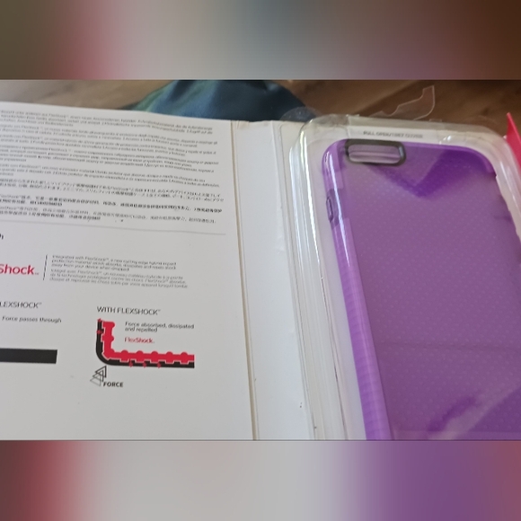 Tech 21 Evo Mesh Iphone 6/6S Case Purple/White - Picture 3 of 8